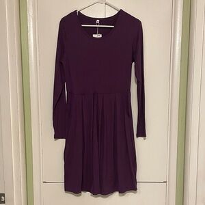 Auselily Purple Long Sleeve Dress, women’s medium - NWT
